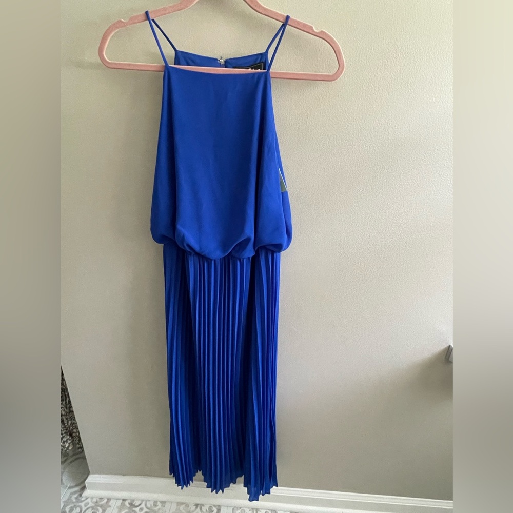 NWT Sam Edelman Blue Halter Dress Small
